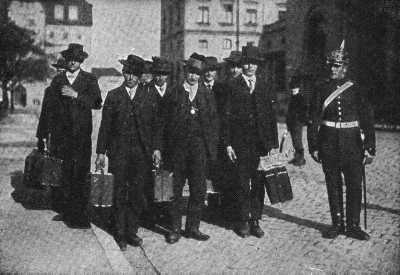 Bavarian recruites in Munich, 1914
